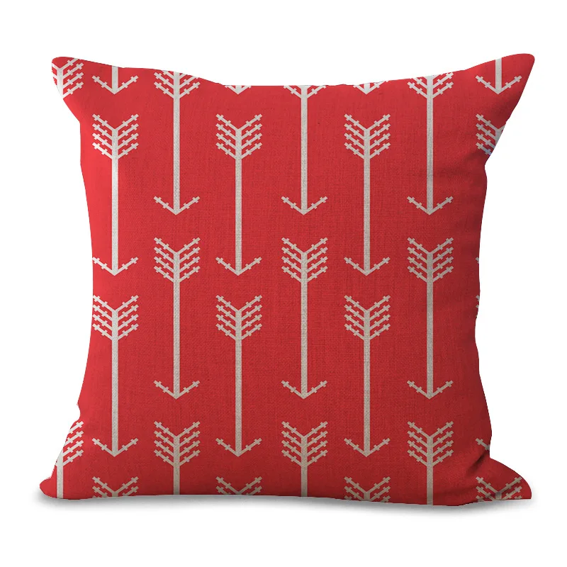 

Trendy Color Abstract Geometric Printing Peach Skin Pillow Case Office Home Sofa Pillow Cushion Wholesale