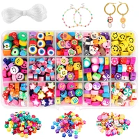 mixed polymer clay beads kits soft pottery %e2%80%8bspacer beads for jewelry making kits kids diy charms bracelet necklace earrings sets