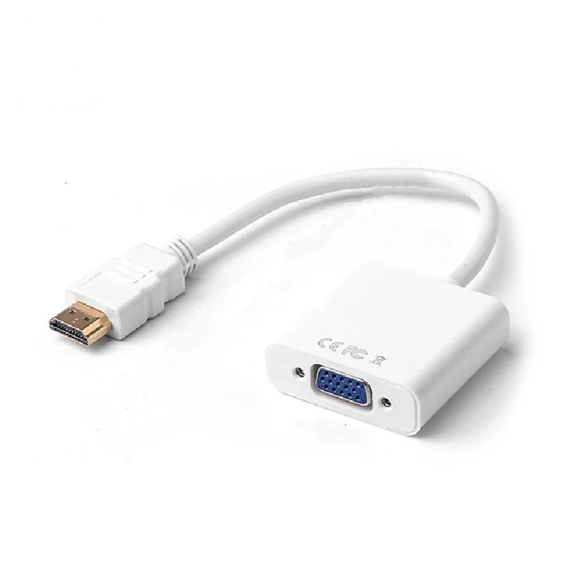 HDM совместимый с VGA адаптер HDMI кабель 1080P цифро аналоговый аудио конвертер для ПК