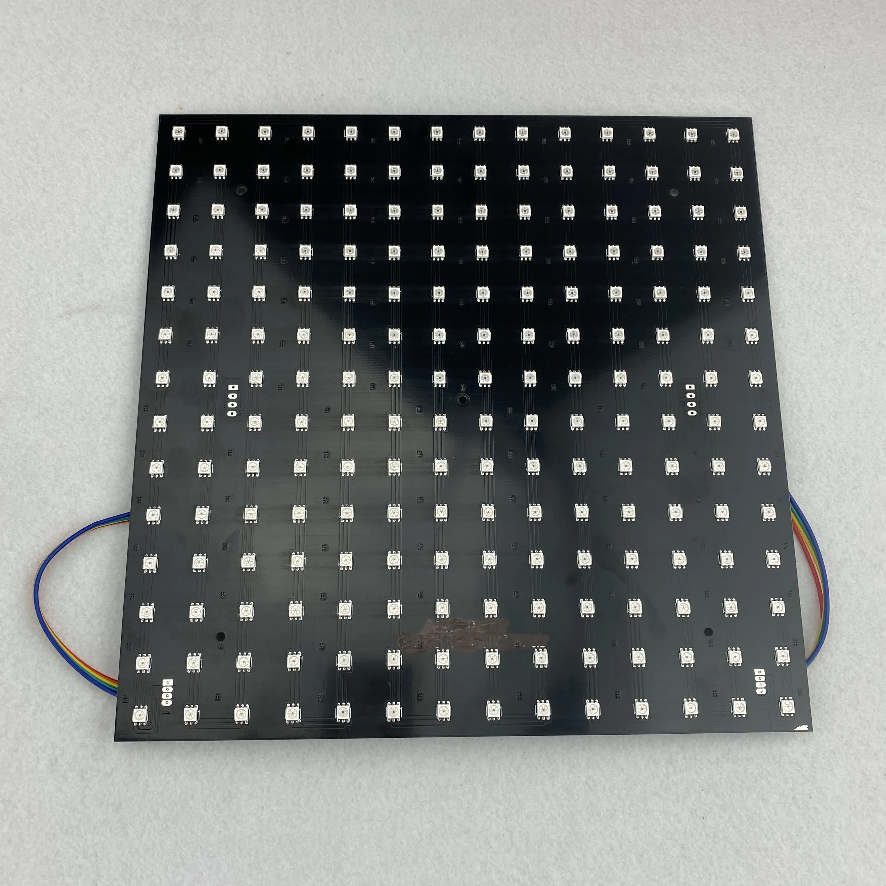 Полноцветный RGB внутренний светодиодный дисплей SK9822 P20mm адресная панель 14*14