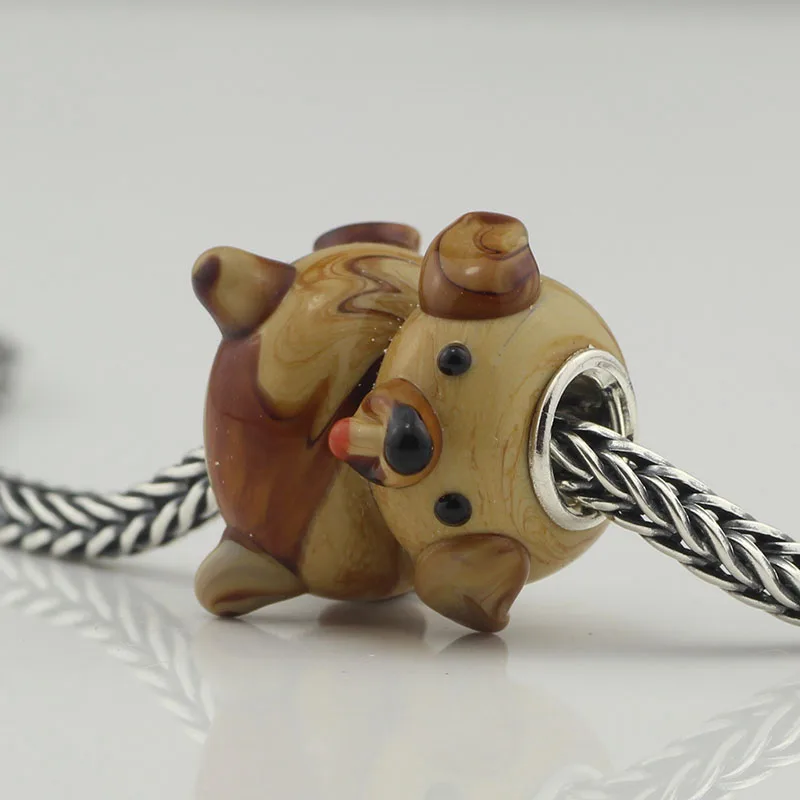 

Animal Dog Charm Beads Fits Original European Bracelets Bangles Handmade Cute Charm Beads Silver 925 Jewelry Big Hole Gifts