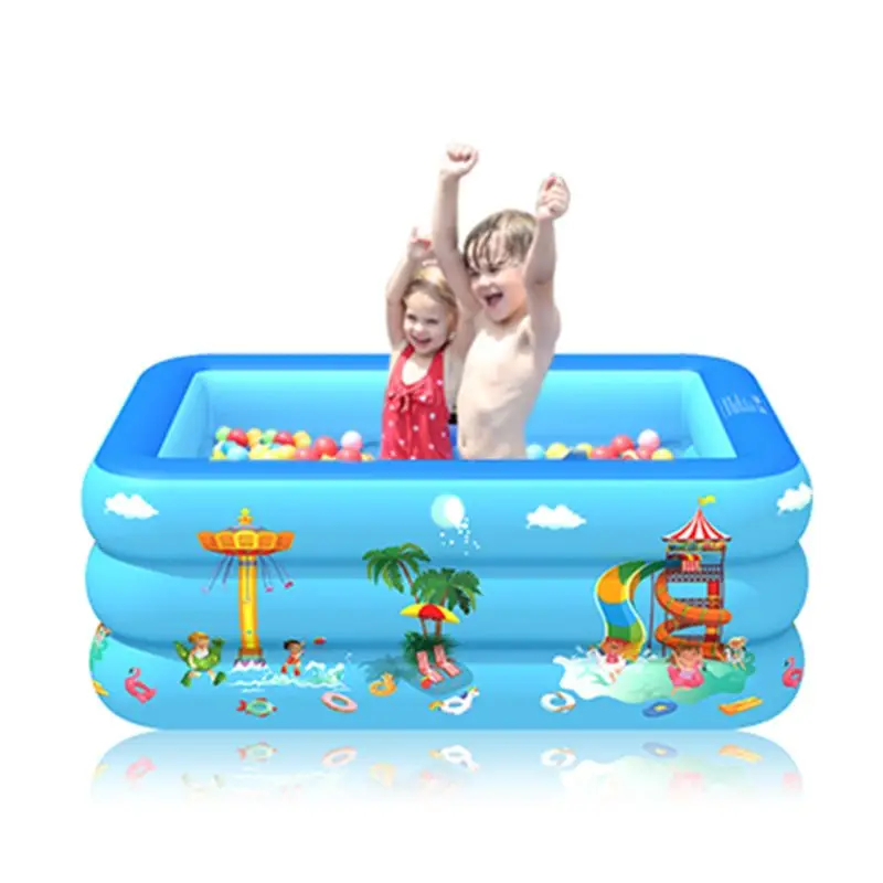 

Baby Inflatable Swimming Pool Portable Children Kids 3Layer Water Playing Tub for Outdoor Home Summer Use Supplies T8ND