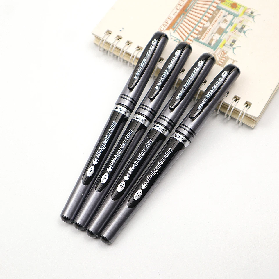 

3pcs Gel Pen 1.0mm Black Ink Superior Quality Very Good Writing Gel ink Pen Office Signature Neutral Pen Supplies Free 3 Refills