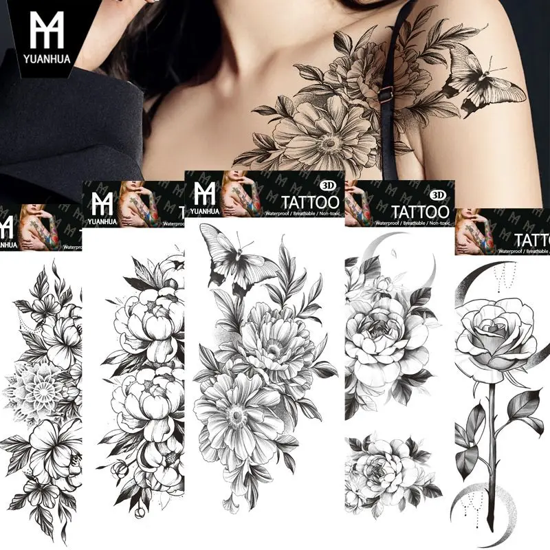 

Temporary Tattoos Plain pattern body stick new waterproof tattoo stick LZDLKDR