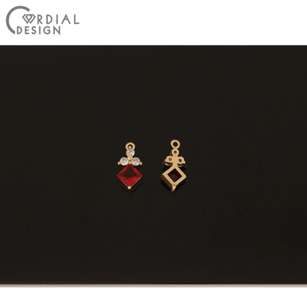 

Cordial Design 50Pcs 8*17MM Jewelry Accessories/Crystal Pendant/Hand Made/DIY Making/CZ Charms/Jewelry Findings & Components