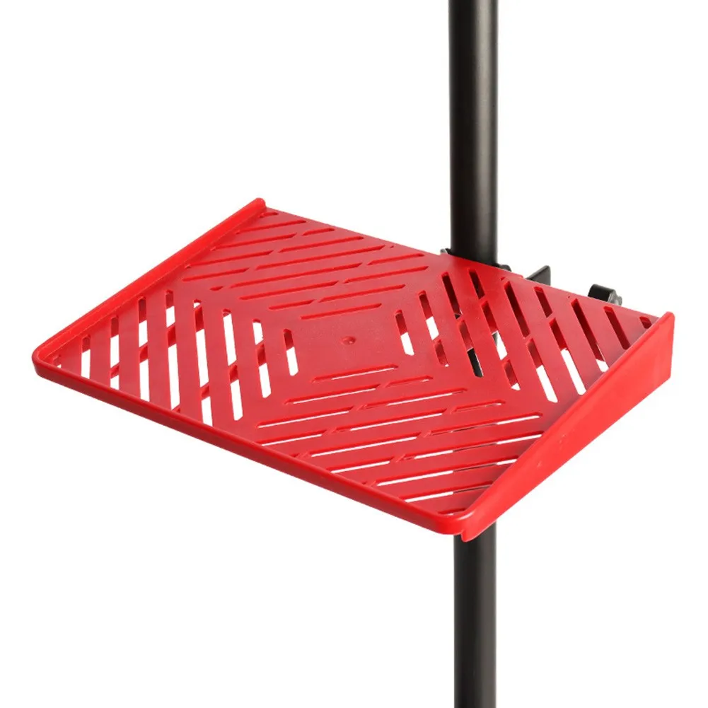 

Universal Mic Stand Soundcard Tray Shelf Supporter Guitar Performance Live Stand Adjustable ABS Clamp 202*143MM