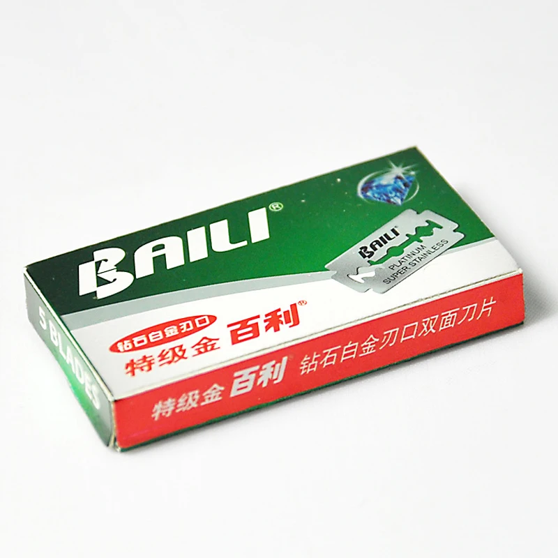 Безопасные бритвенные лезвия с двойным краем из нержавеющей стали платиновым