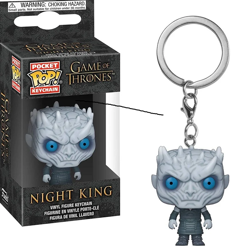 Funko pop брелок модель игрушки для chlidren аниме Рисунок Гарри Поттер король Игра престолов Джокер Харли Квинн брелок - Цвет: night king