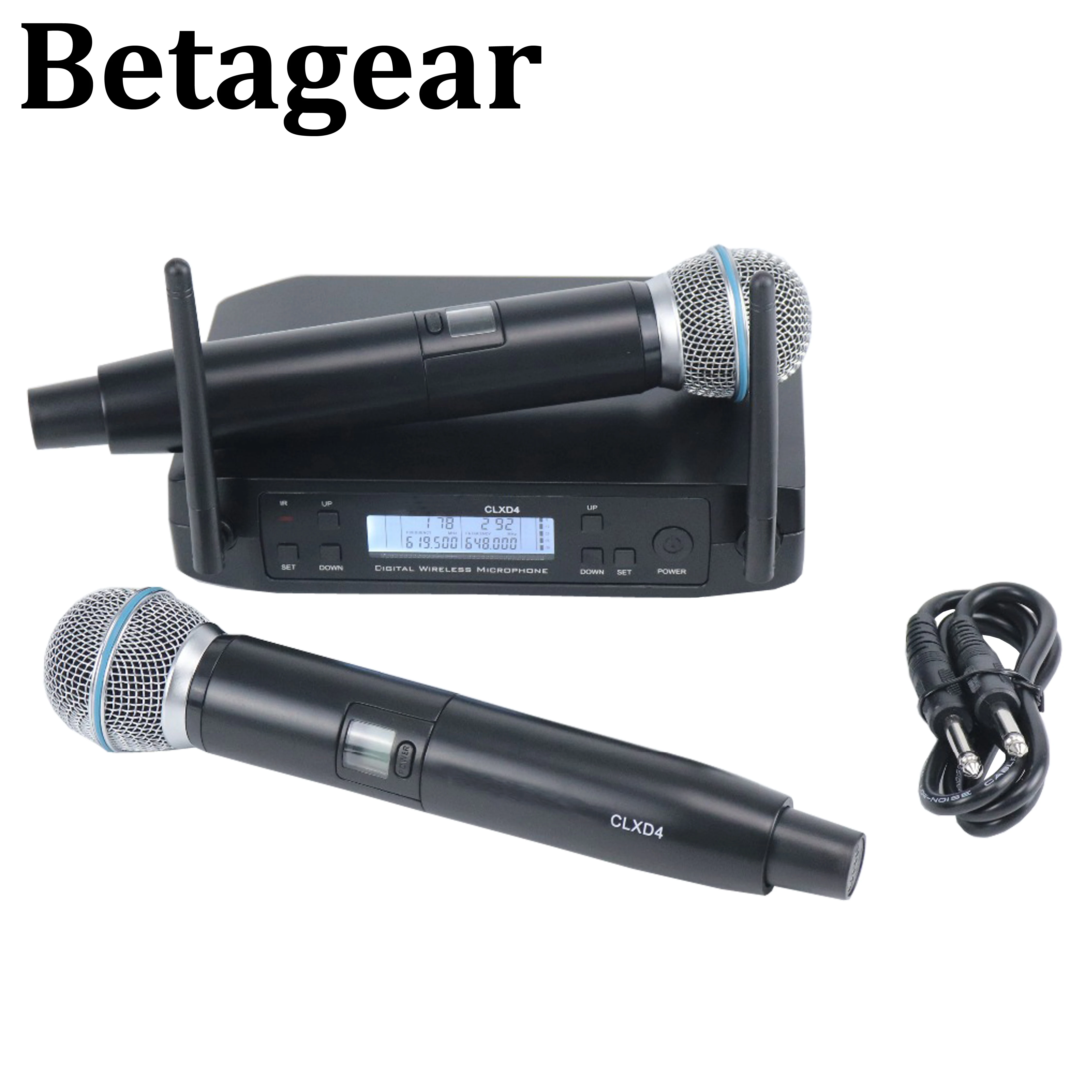 Профессиональный микрофон Betagear для караоке GLXD4 uhf беспроводной ручные микрофоны