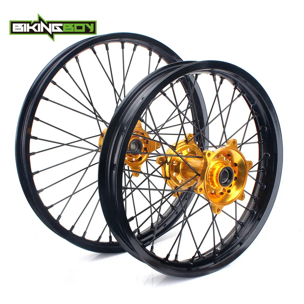 BIKINGBOY спереди и сзади 2" 19" обод колеса концентратора для Suzuki РМЗ 250 07 08 09, 10, 11, 12, 13, 14, 15, 16, 17, 18, 19, RM-Z 450 05- для мотокросса