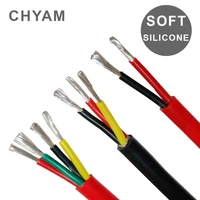 wire soft silicone cable 0 2mm 0 3mm 0 5mm 0 75mm 1 0mm1 5mm 2 core 3 core 4 core 5 core 6 core 8 core heat resistant 180%c2%b0
