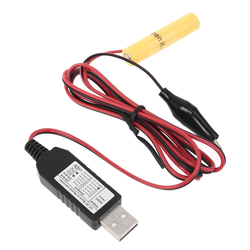 Универсальный Переходник USB Type-C на 3 в 4 5 6 9 12 В AAA может заменить 2-8 шт. батарей для