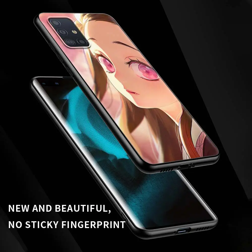 

Demon Slayer Cute Case For Samsung Galaxy A51 A21s A71 A12 A31 A52 A41 Black Soft Phone A11 A72 A32 A42 5G A01 A91 Fundas