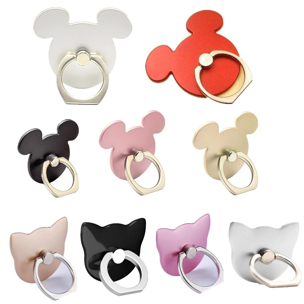 Mobile Phone socket Holder Stand 360 Degree Mouse Shape Finger Ring socket  For Mickey cell phone socket For all Smfor phone