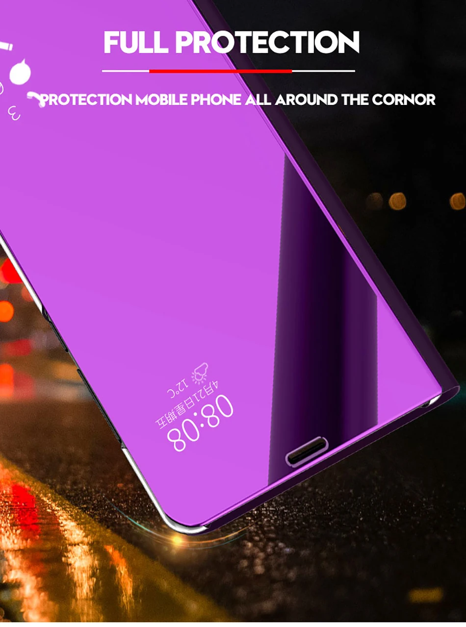 Умный зеркальный флип-чехол для телефона samsung Galaxy S9 S10 S8 S7 S6 Edge Plus S10E Прозрачный чехол для samsung Note 9 8 5 4 3 Чехол
