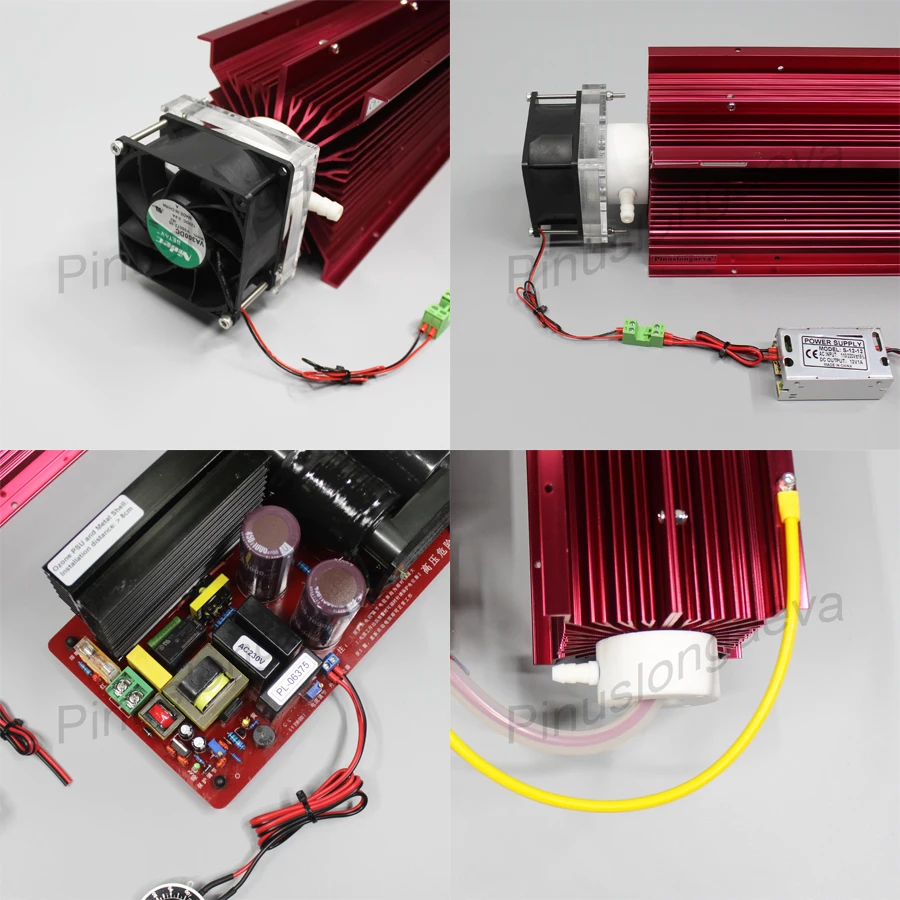 Pinuslongaeva 50 г 60 Гц/ч генератор озона с 4 шт. охлаждающим вентилятором бесплатное