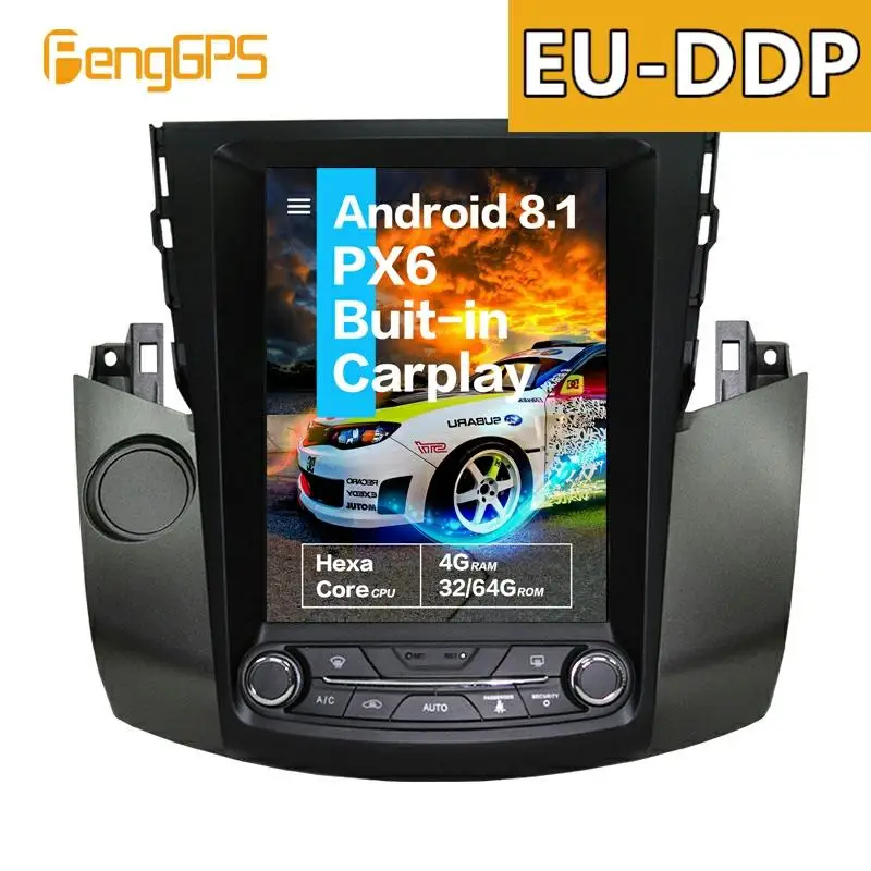 Автомобильный радиоприемник на Android для Toyota RAV4 RAV 4 2006 - 2012 Tesla мультимедийный PX6