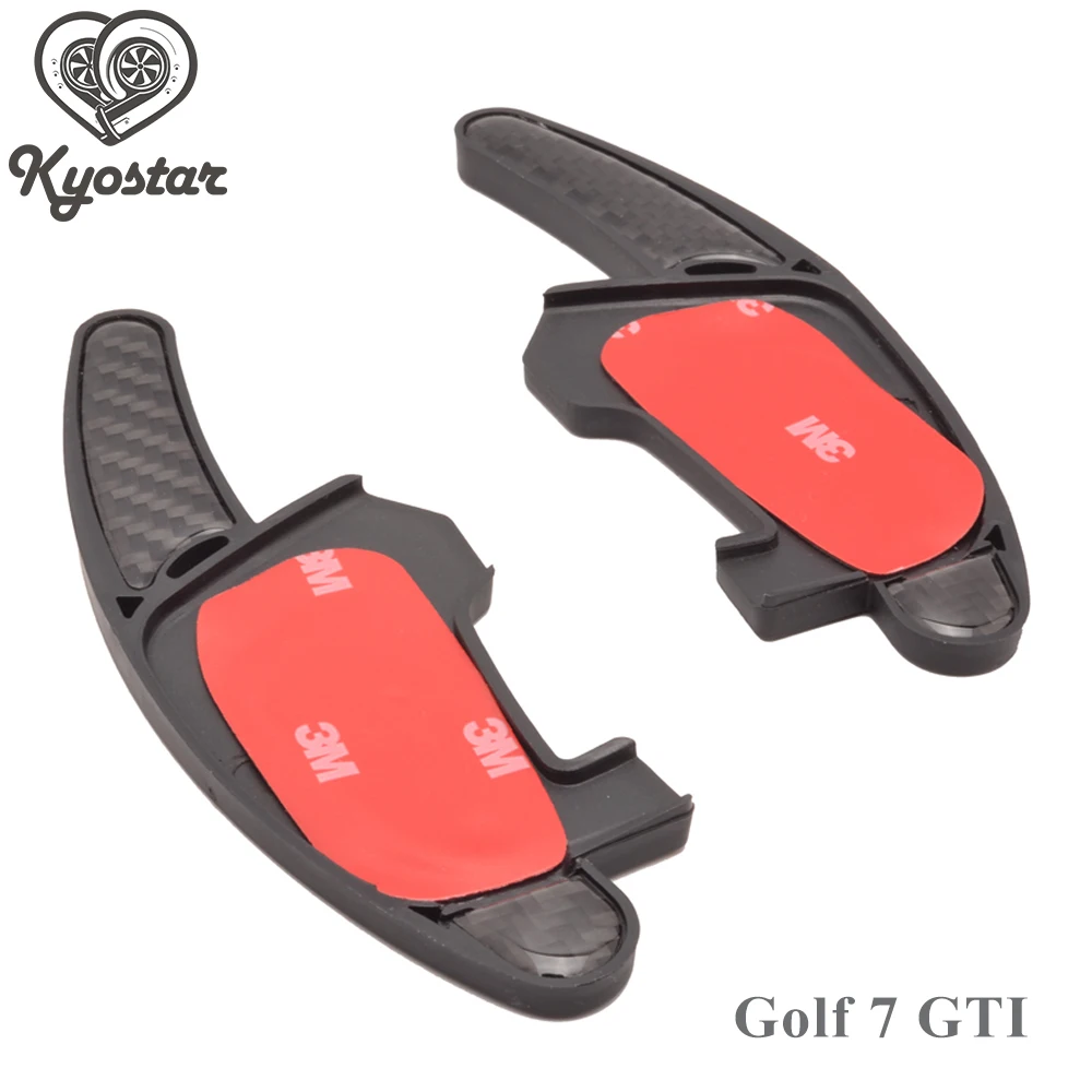 Golf 7 GTI R Углеродное волокно Тип рулевого колеса Paddle Shift для MK7 golf 7 R MK7 для golf gti ABS Paddle Shifter Замена расширения - Цвет: Golf 7 GTI R