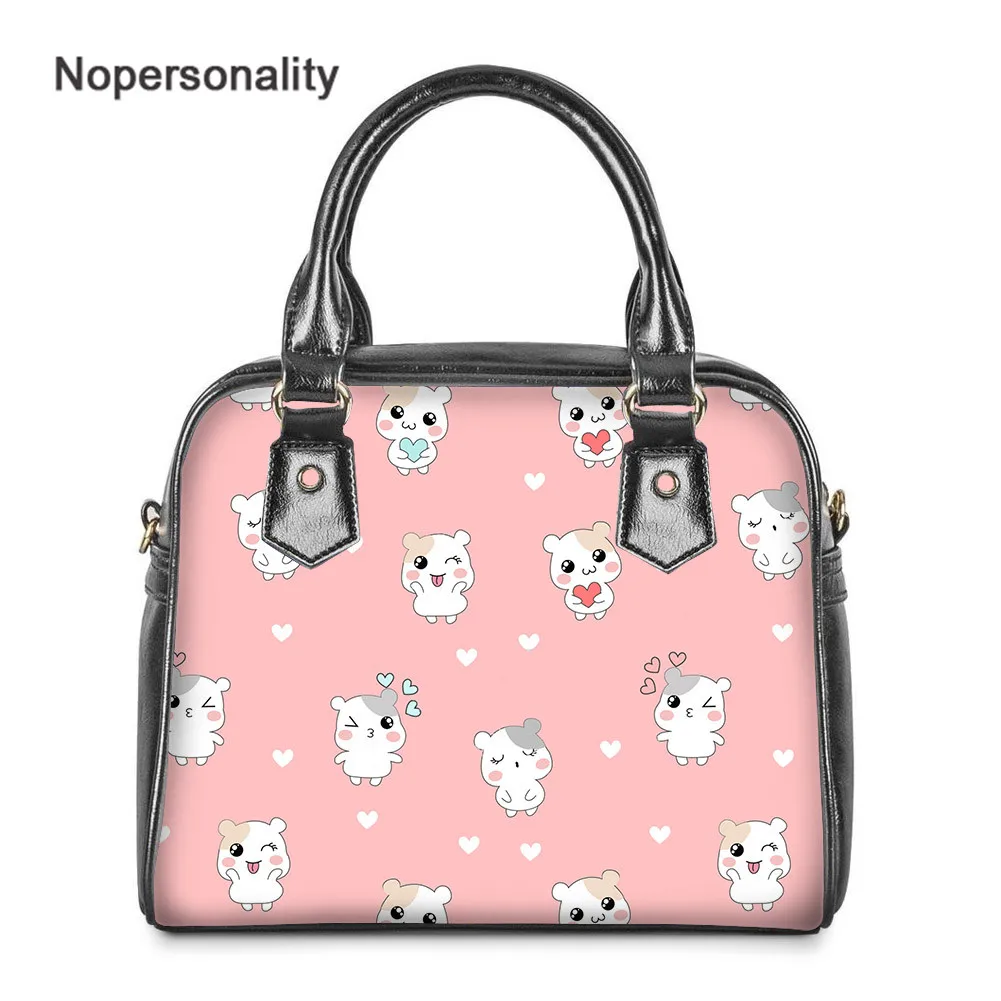 

Женская сумка-тоут с принтом в виде розового хомяка