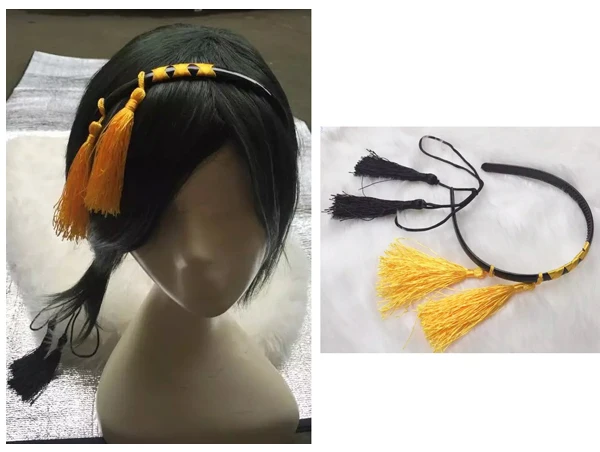 Touken Ranbu Online Mikazuki Munechika повязка на глаза для косплея головной убор голову Хэллоуина
