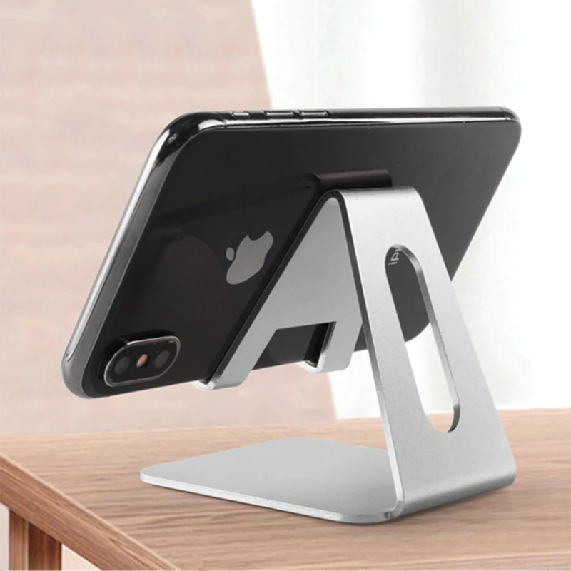 

Mobile Phone Holder Stand Aluminium Alloy Metal Tablet Stand Universal Holder for iPhone X/8/7/6/5 Plus Samsung Phone/ipad