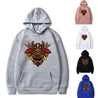 Уличные толстовки для мужчин и женщин, свитшот, джемперы с принтом Злого монстра, парные свободные пуловеры с длинным рукавом, универсальная одежда в стиле Харадзюку