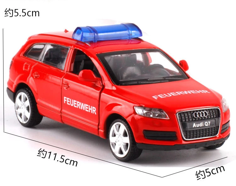 CAIPO 1:43 полицейская модель автомобиля Audi Q7 BMWX6 из сплава отлитый под давлением