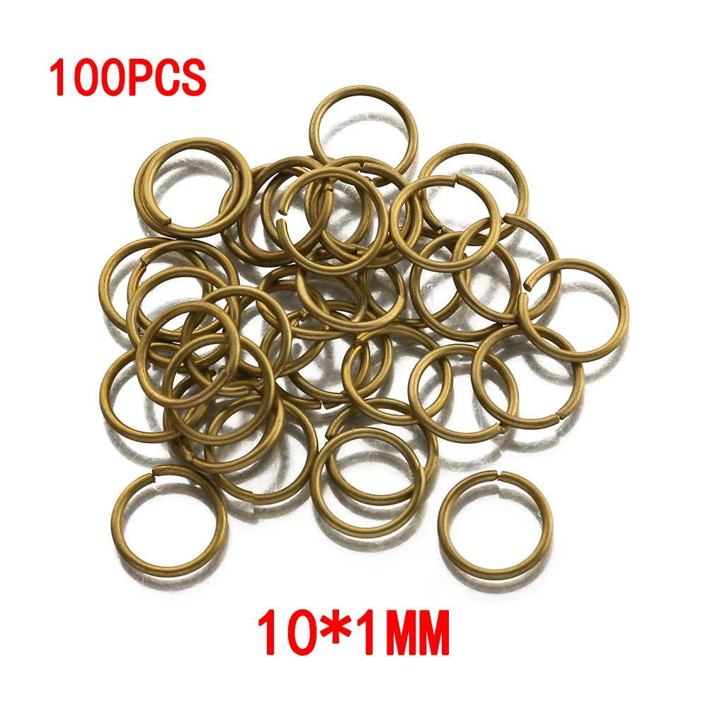 Pure Raw Brass 4 5 6 7 8 10MM Round Open Jump Rings & Split Ring Connectors For Diy Jewelry Making Findings Supplies Wholesale |