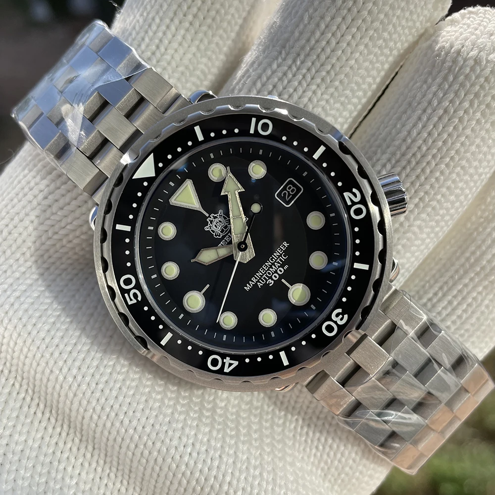 Цена Мужские автоматические часы STEELDIVE SD1975, часы для дайвинга, водонепроницаемые механические наручные часы 300 м, швейцарские светящиеся часы с с...