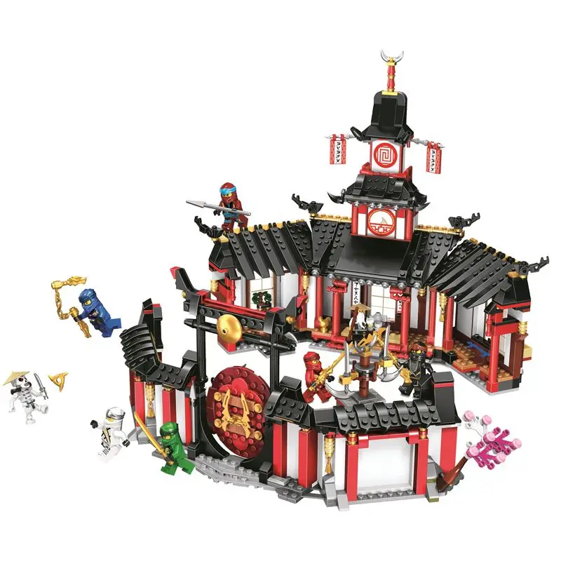 

1112pcs Ninjagoed Monastery of Spinjitzu Building Blocks Kit Bricks Classic Movie Ninja Model Toys for Children Gift 70670