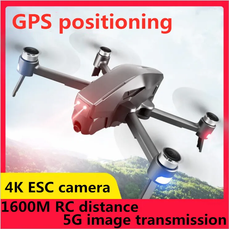 Дрон GPS D4 Quadcopter HD 4K 1080P FPV 600M Wi Fi видео в реальном времени 1 6 км дистанционное