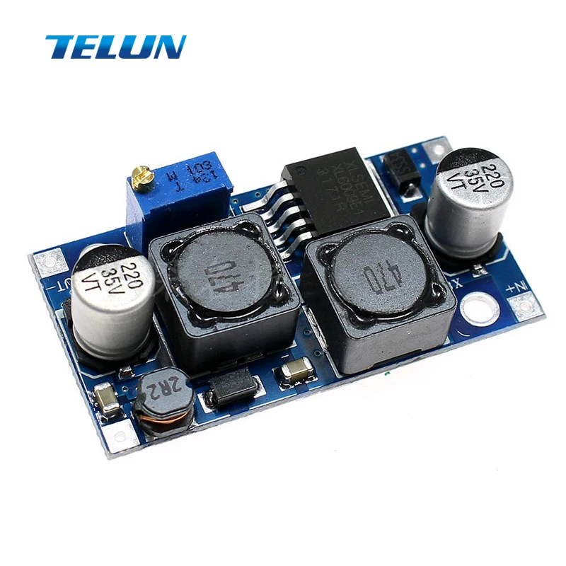 DC 4A Регулируемый Автоматический Бак Повышающий Модуль регулятора напряжения 3 8 ~