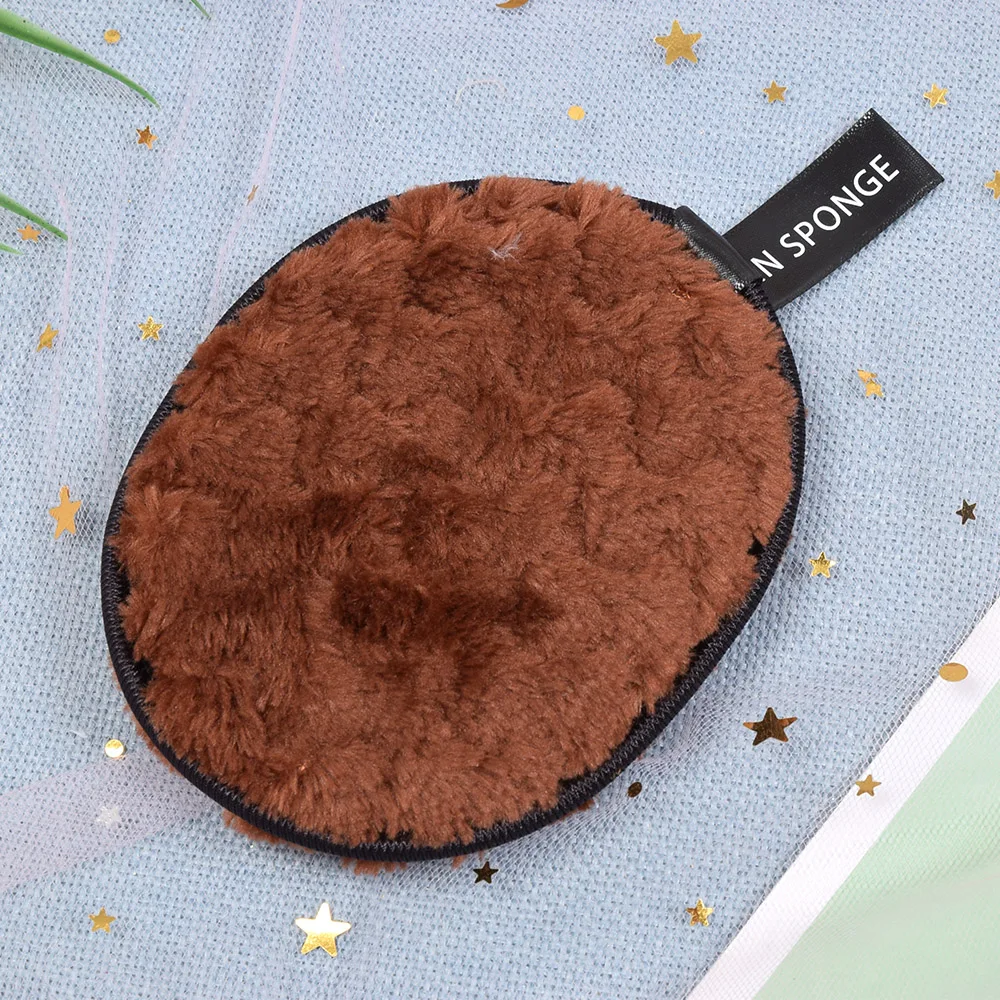 

1pc Reusable Cleaning Pads Wipe Facial Makeup Remover Puff Cotton Double Layer Face Towel Microfiber Cloth Sponge