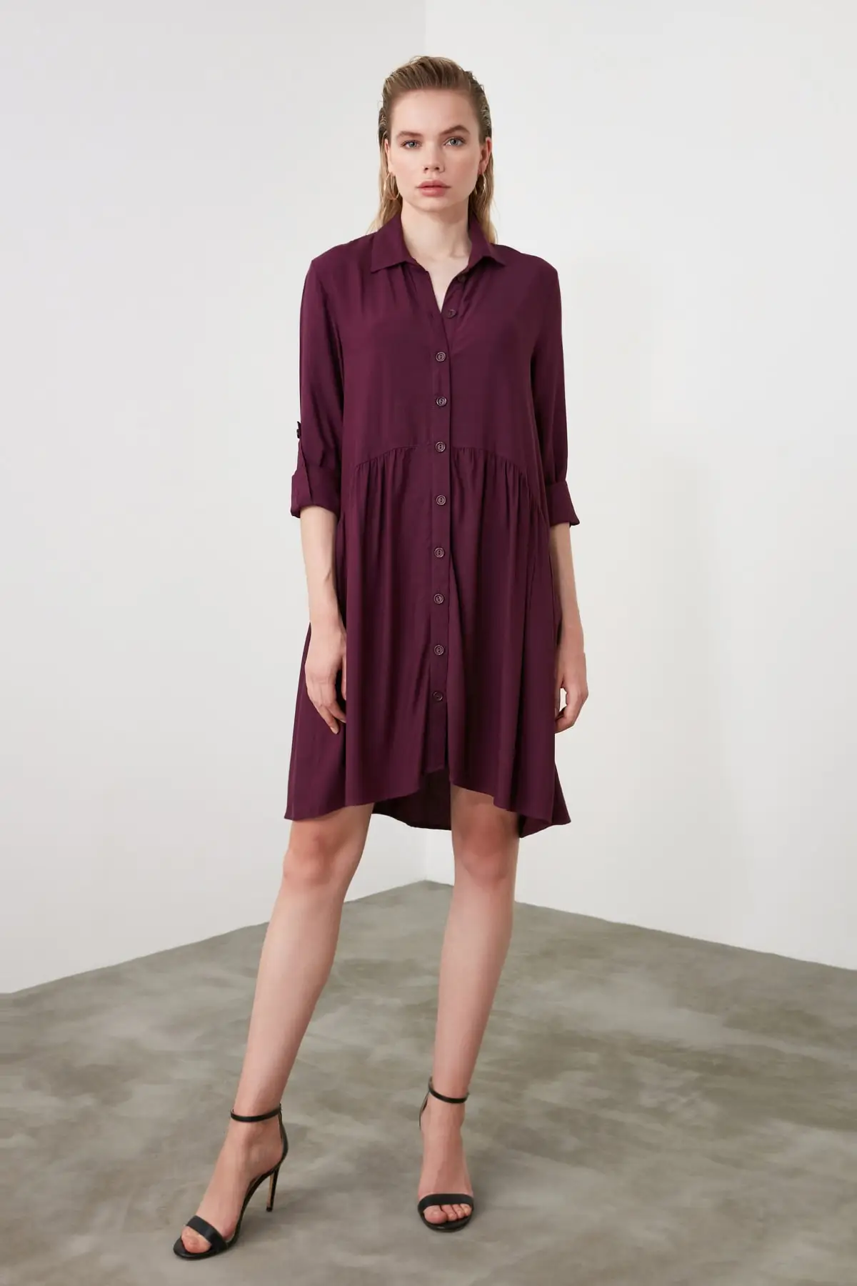 Платье-рубашка Trendyol Stone TWOSS19ST0085 | Женская одежда