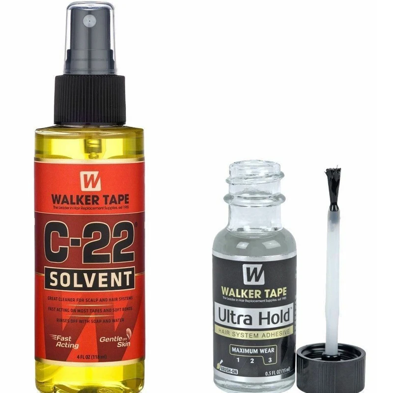 1 бутылка Walker ленты C 22 растворитель жидкость для снятия 4 Oz + 1bottel ультра хранения