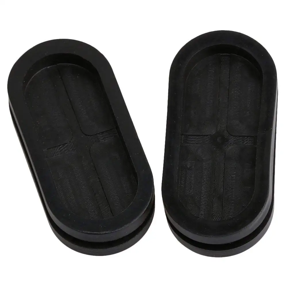 Паз черный синтетического каучука Овальный Форма двухсторонняя провода