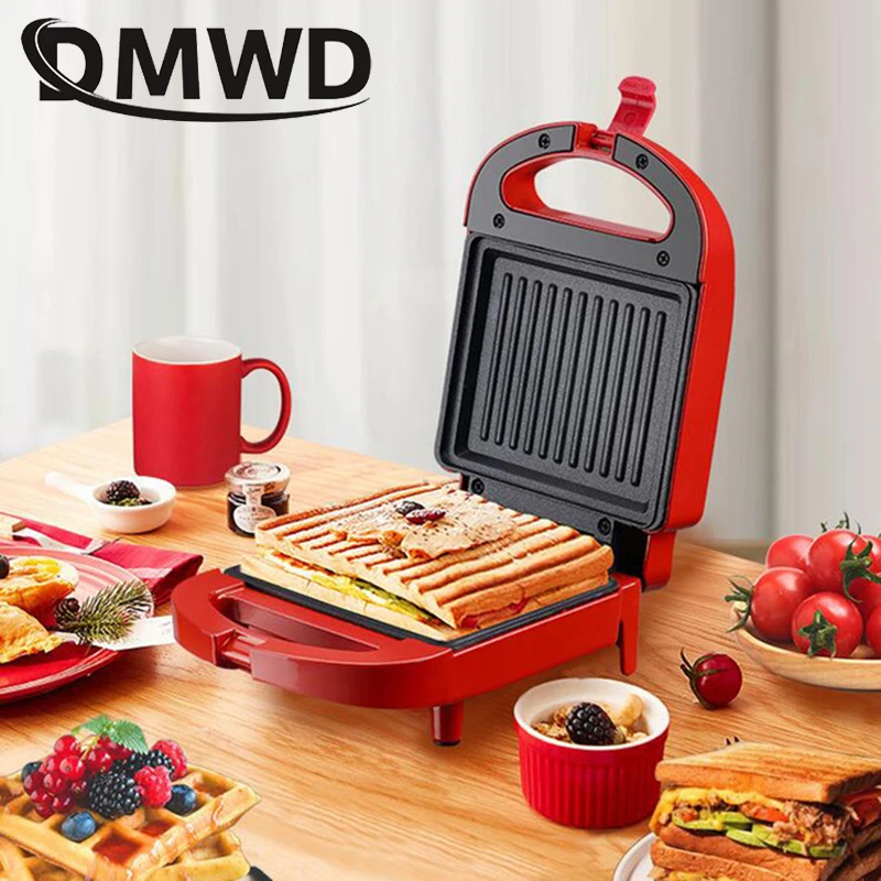 DMWD электрический тостер сковорода для выпечки хлебопечка маффинов машина