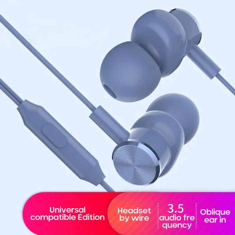 Hot Comfortable Metal Wired Earphone Sport In Ear Hifi Bass Stereo Headset Suitable For IPhone Samsung Xiaomi Huawei Headset