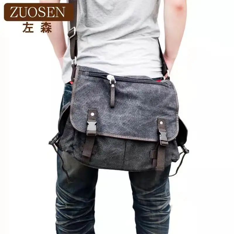 

Men's Bag Messenger Bag Student School Bag Casual Canvas Bag Korean Men's Bag Shoulder Bag Diagonal Bag