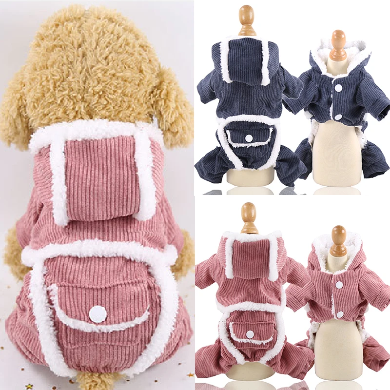 

Розовая Одежда для собак, зимняя одежда для французского бульдога, одежда для маленьких собак, теплая одежда для Мопсов, одежда для чихуахуа...