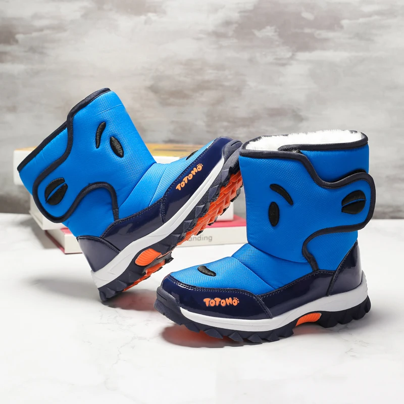 Детские ботинки для мальчиков и девочек уличные Плюшевые снегоступы походная