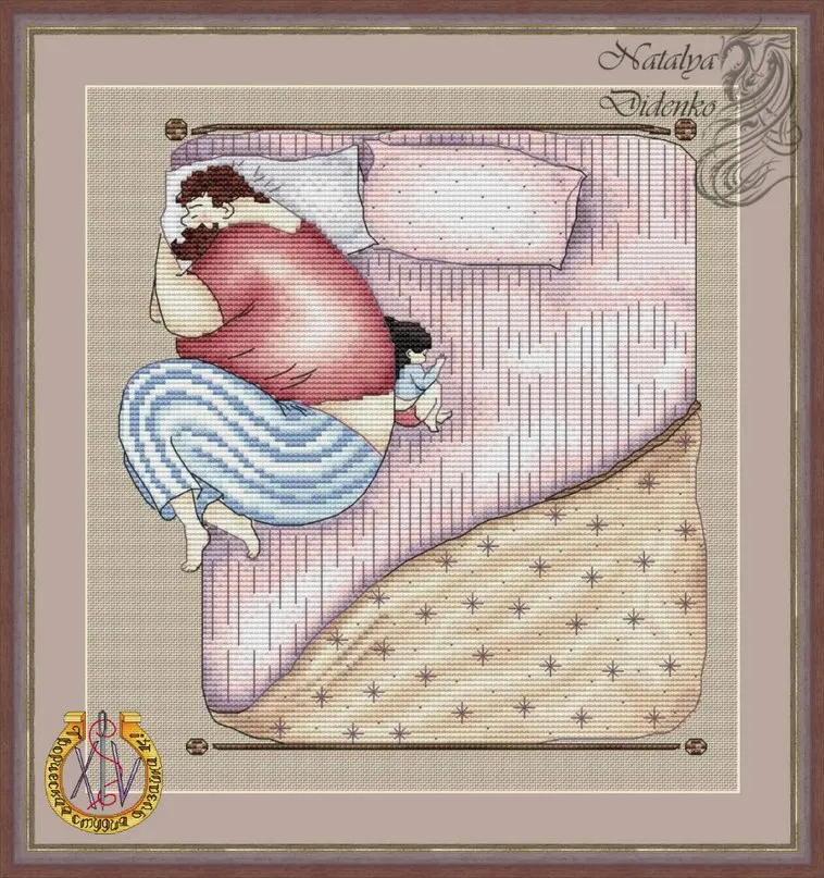 Набор для вышивки крестиком с птицами и цветами персика из серии 2 | Дом сад