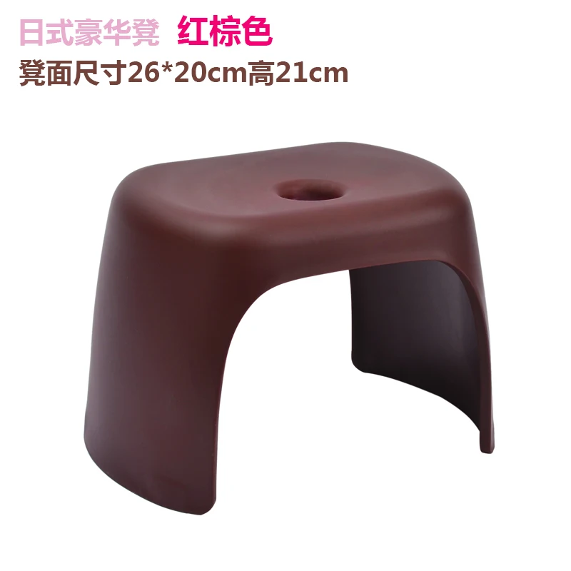 Утолщенный табурет Простой низкий детский домашний пластиковый скамейка