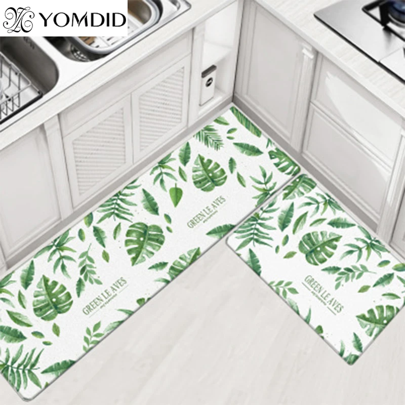 Quality Kitchen Carpets PVC Leather Floor Mats Tatami Waterproof Oil proof Kitchen Rugs Large Floor Carpets Doormats Bedroom