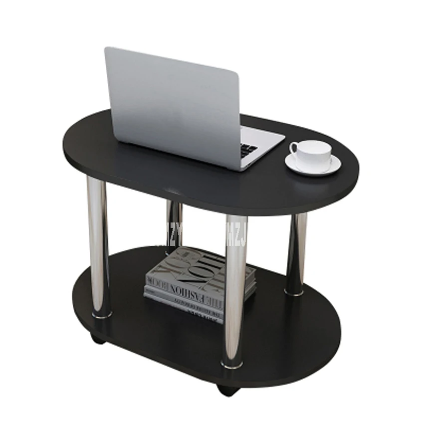 Простой кофейный столик овальный съемный мини для гостиной дивана боковой