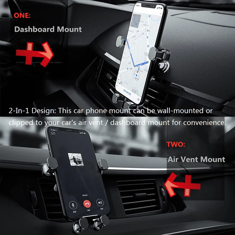 Gravity Air Vent крепление для телефона iPhone samsung Автомобильный держатель huawei Xiaomi