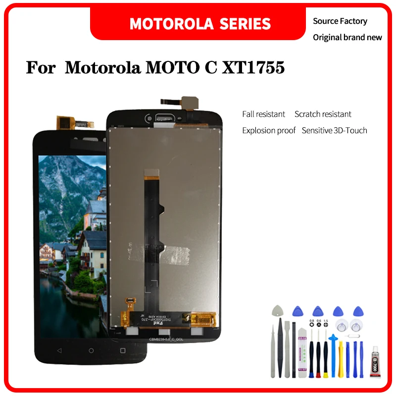 

LCD For Motorola MOTO C XT1755 no frame Display Touch Screen Digitizer Assembly with tools