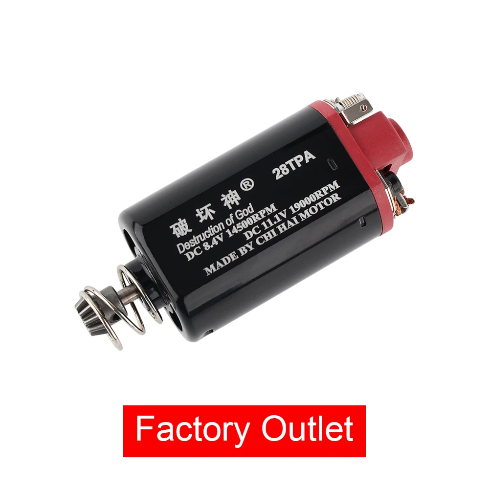 chihai motor CHF-480WA-28TPA Nd-Fe-B Ver.3 Gearbox M90-M120 High Torque Motor Short Axle AEG Airsoft Hunting Accessories