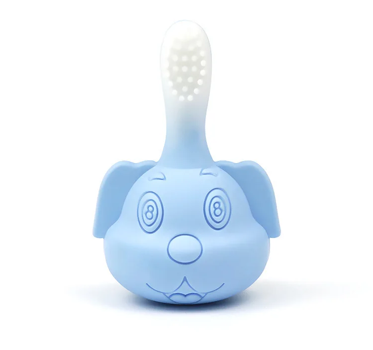 Imebaby пищевой силикон для прорезывания зубов безопасная выпадающая зубная щетка