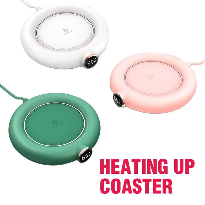

Heating Up USB Power Supply Warming Up Coasters Temperature Preserve Function Warm Up for Glass Cups Coffee Tea Milk Mat Holder